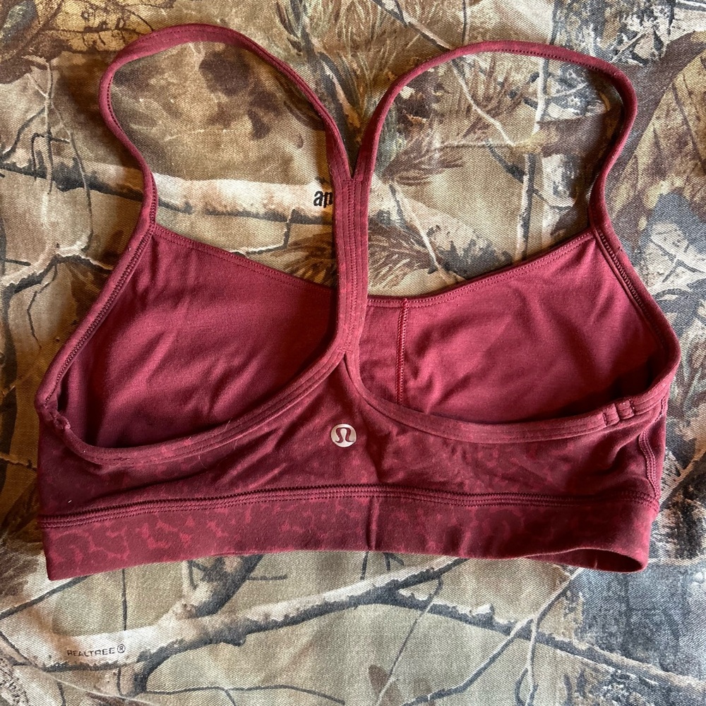 Lululemon Athletica Burgundy Sports Bra
